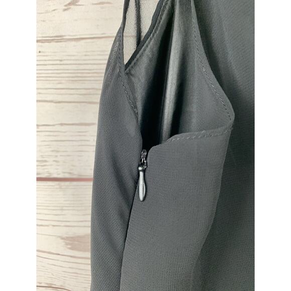 Z Studio Sleeveless Dress Womens size 10 Black‎ Tan Crepe Cocktail Party - Picture 7 of 7